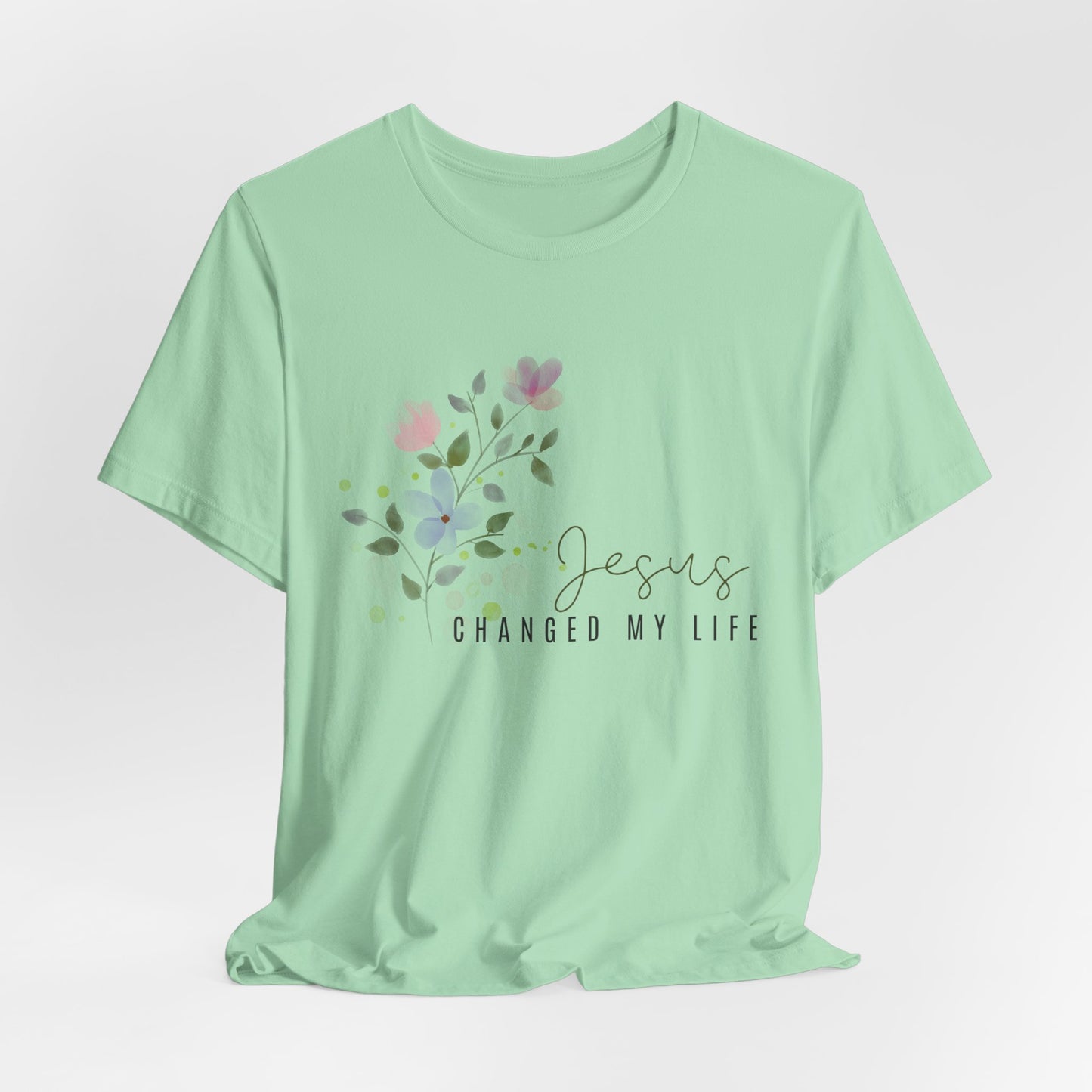 Jesus Changed My Life Christian Tshirt