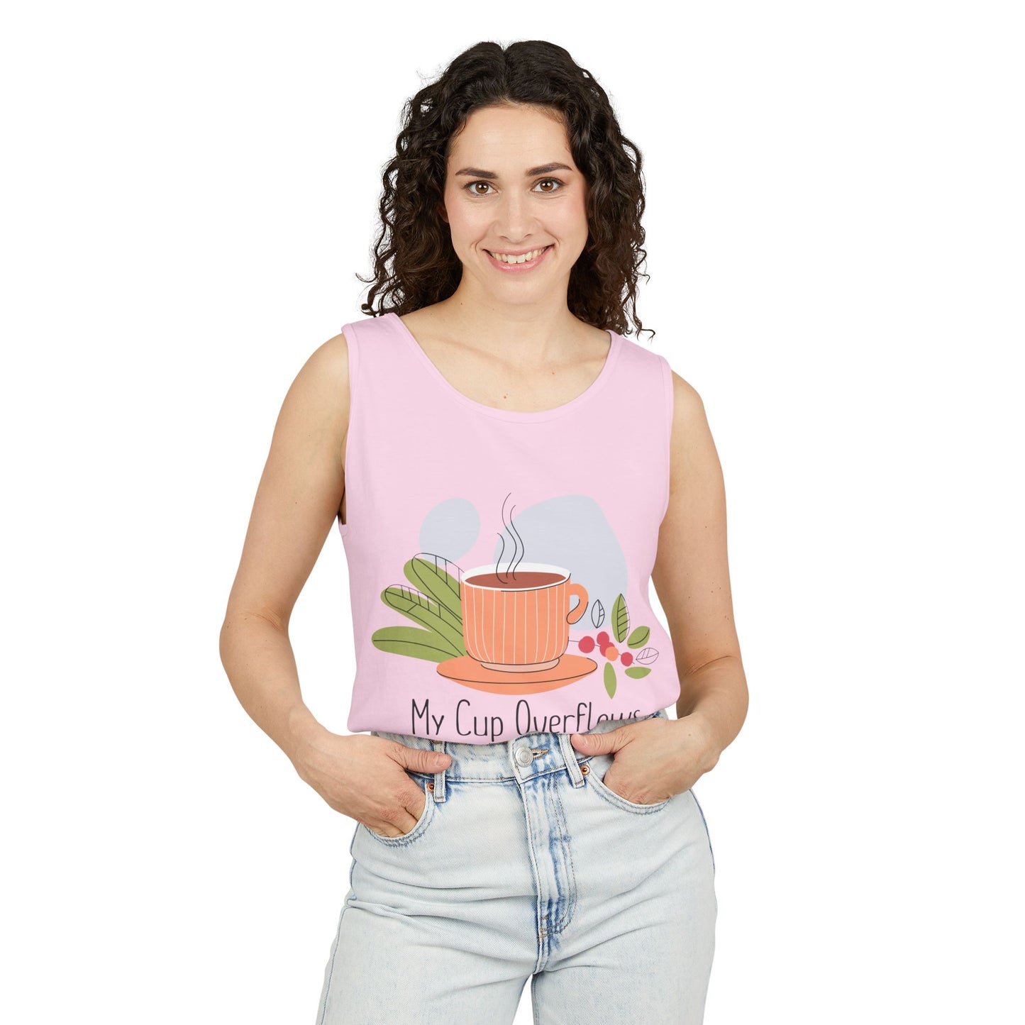 My Cup Overflows Christian Tank Top