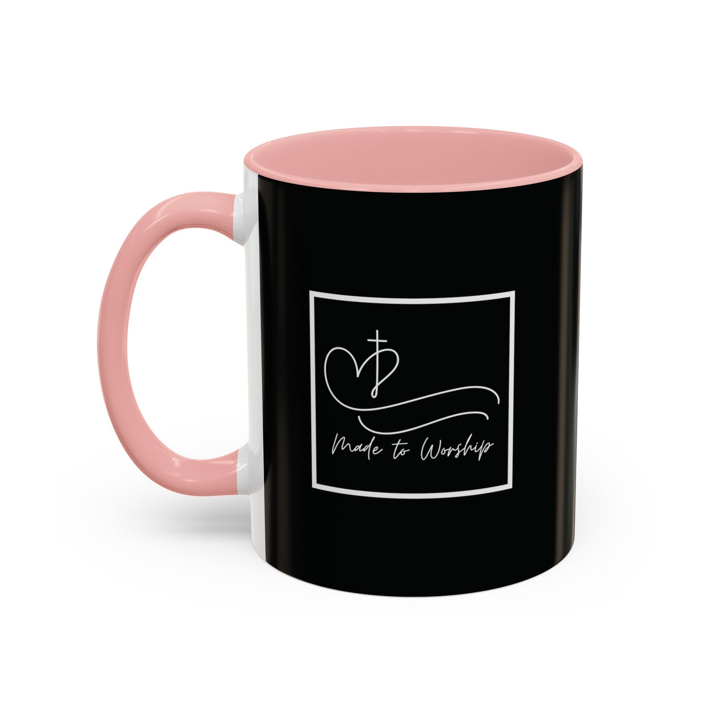 Made to Worship Mug with Bible Verse Christian coffee mugs for Mom Christian Coffee Mug with Inspirational Message Accent Coffee Mug in 11oz Coffee Mug in 15 oz for coffee lovers