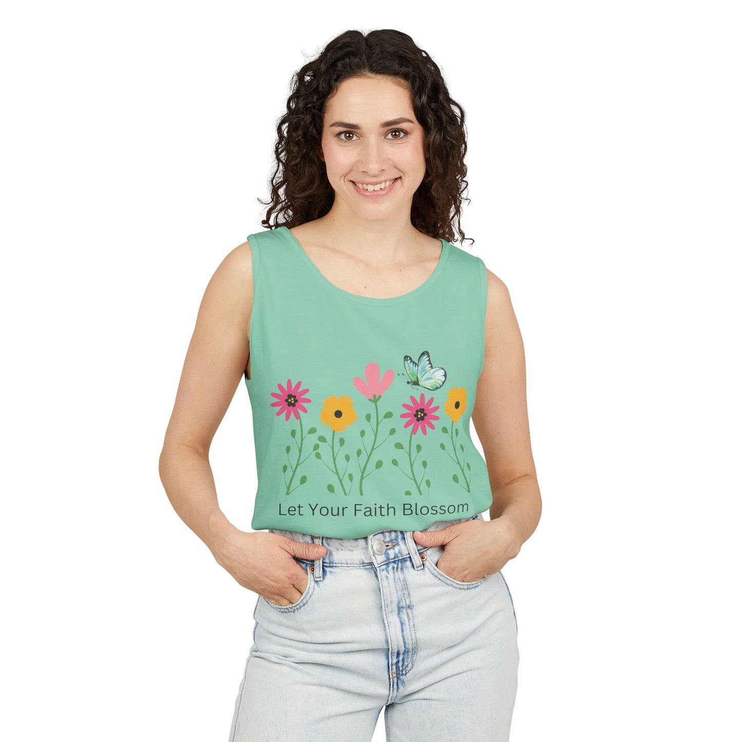 Let Your Faith Blossom Christian Tank Top