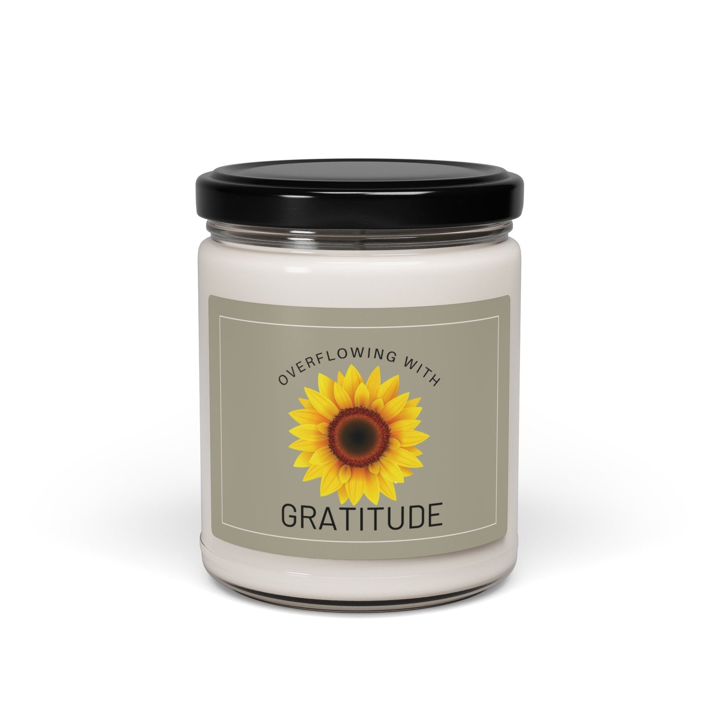 Overflowing with Gratitude Christian Candle