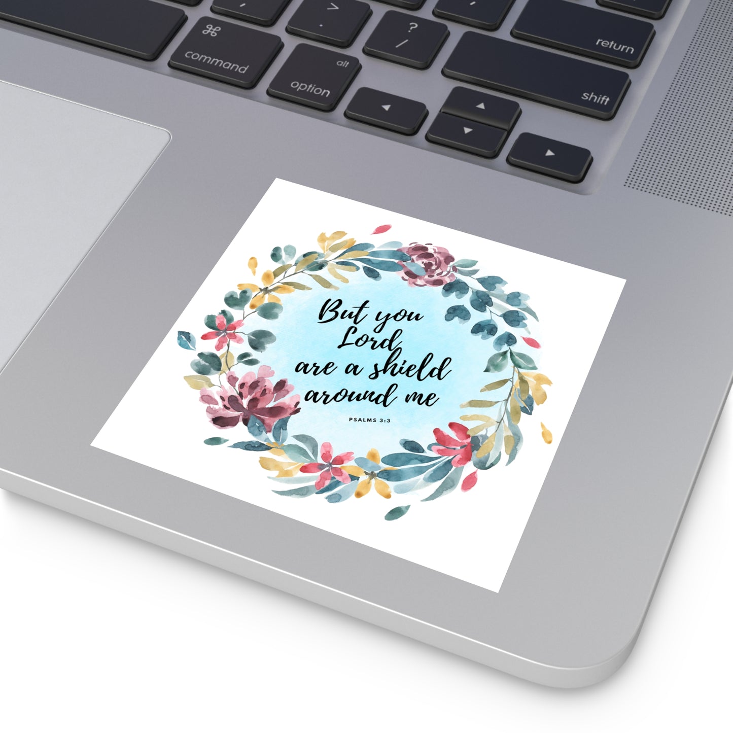 Christian Stickers, God is A Shield for Me, Devotional Journal Sticker, Christian Vinyl Sticker