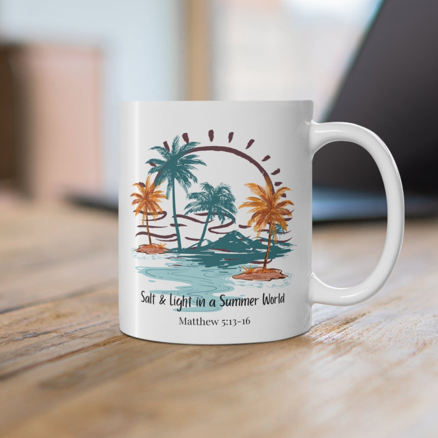 Salt and Light in A Summer World Christian Coffee Mug