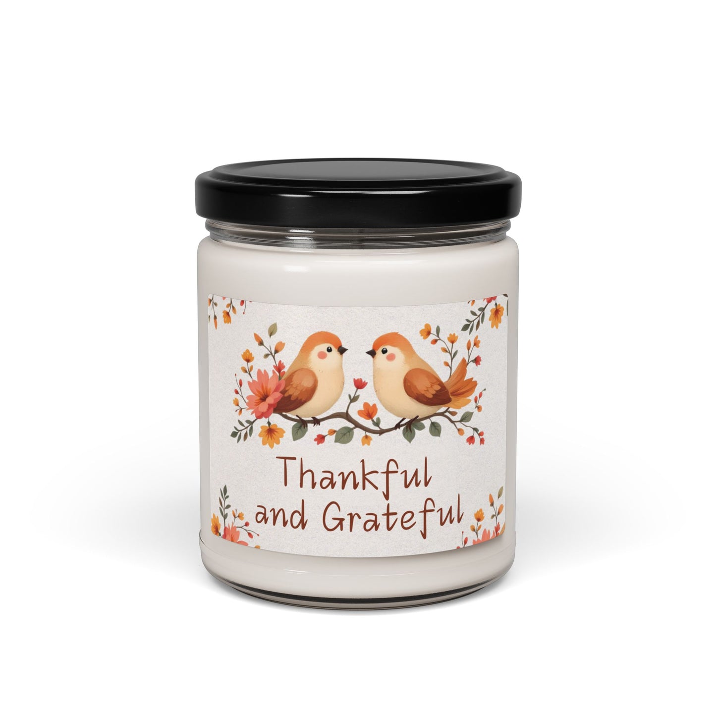 Thankful and Grateful Christian Candle