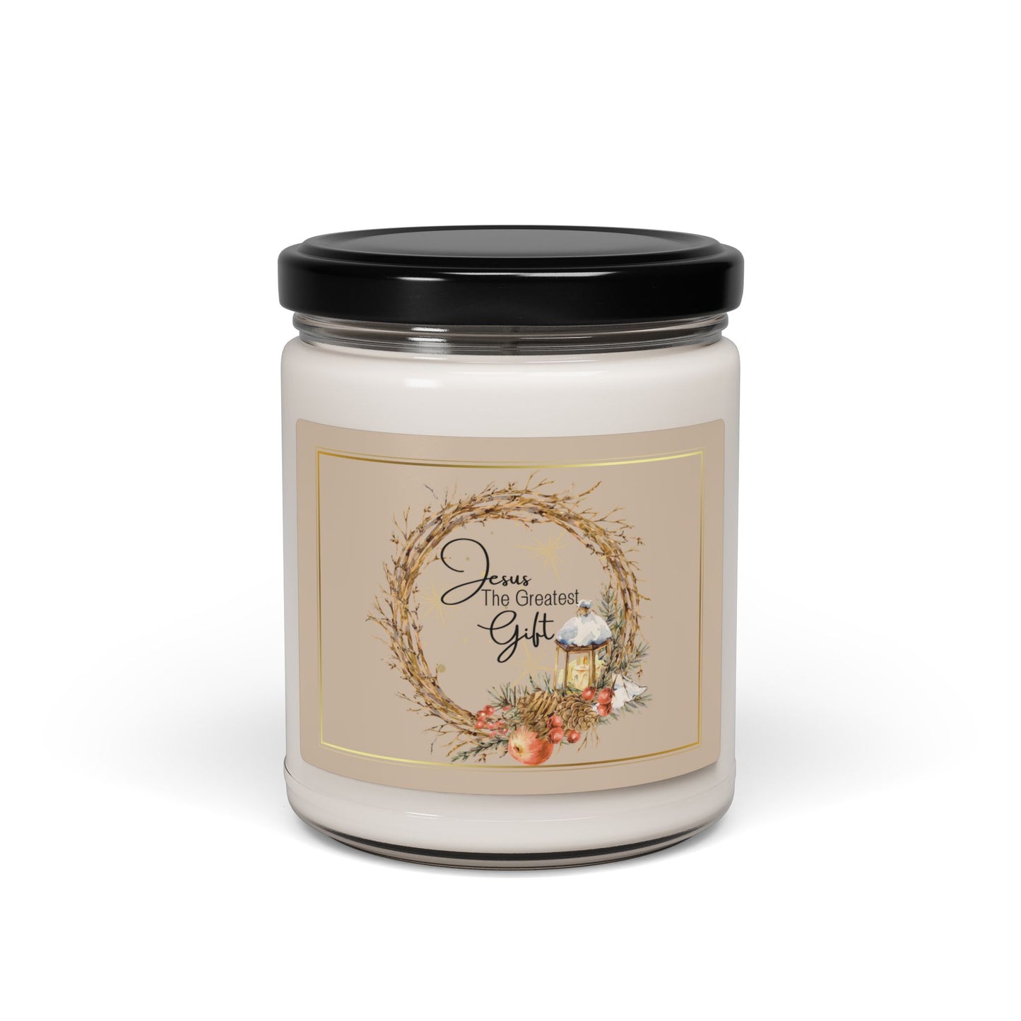 Jesus the Greatest Gift Christian Candle