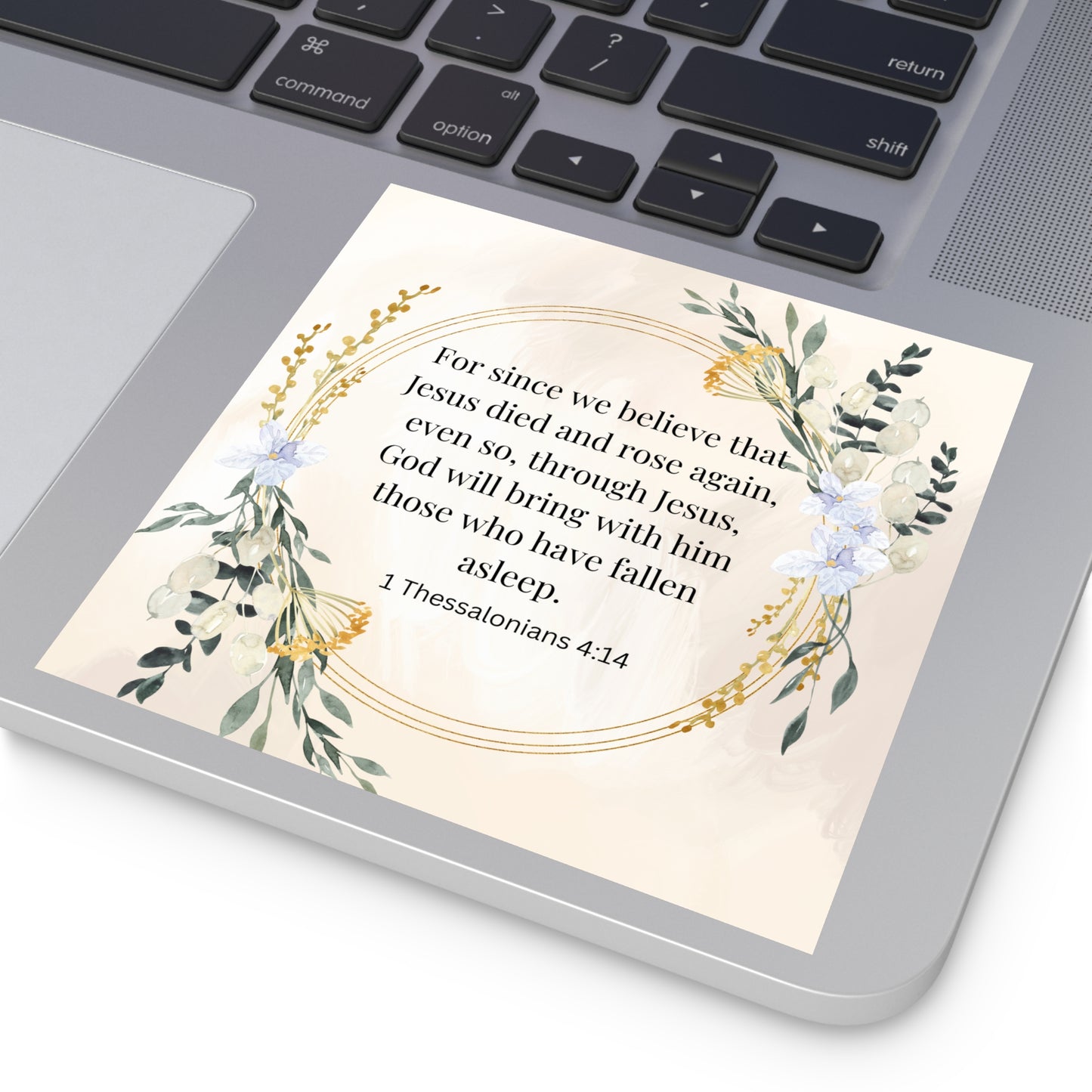 Jesus Died and is Coming Again Bible Verse Sticker Christian Easter Sticker