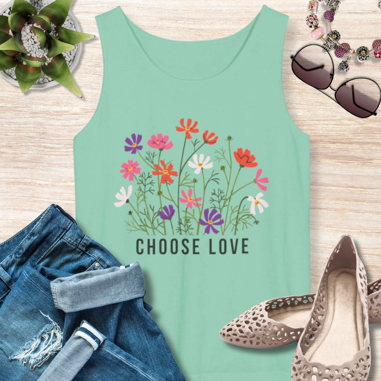 Choose Love Christian Tank Top