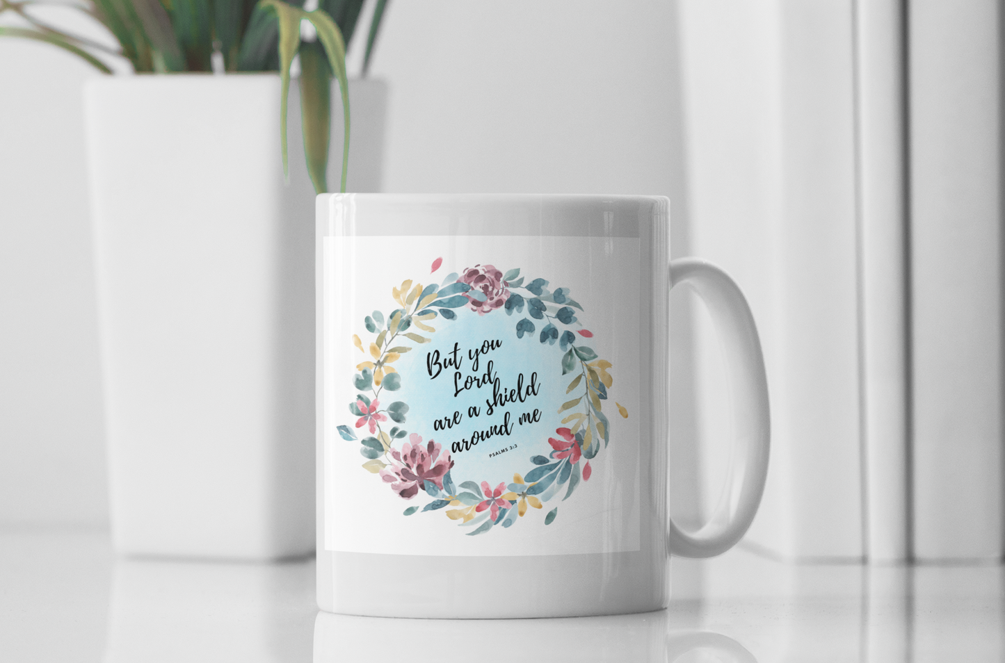 Christian Stickers, God is A Shield for Me, Devotional Journal Sticker, Christian Vinyl Sticker