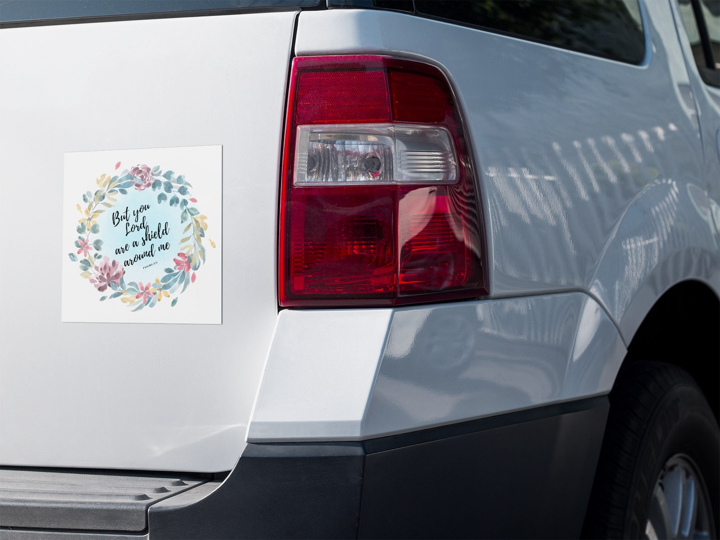 Christian Stickers, God is A Shield for Me, Devotional Journal Sticker, Christian Vinyl Sticker