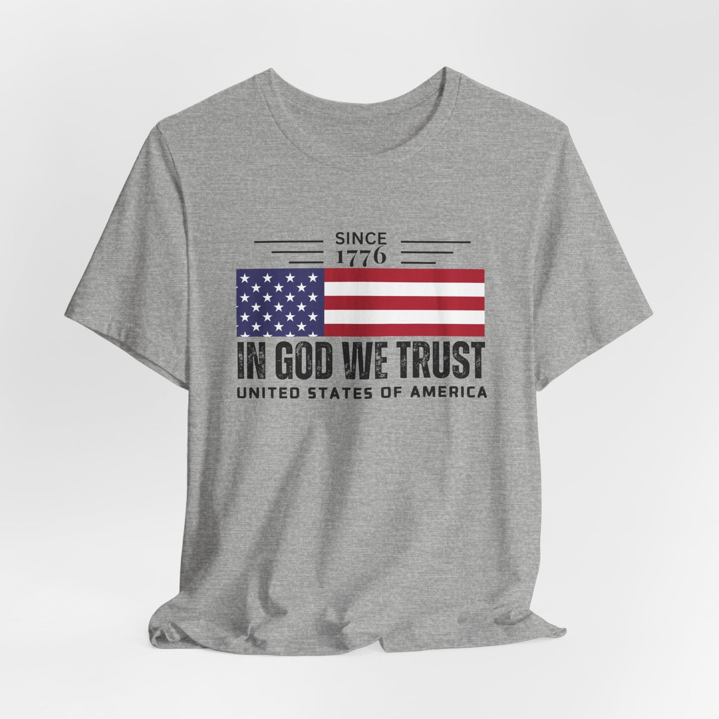 USA Flag Shirt, In God We Trust Christian Tshirt