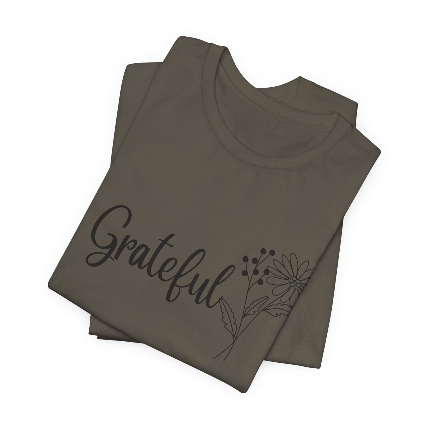 Grateful Inspirational Christian T-Shirt with Religious Graphics Ideal Religious Gift Ideas for Women