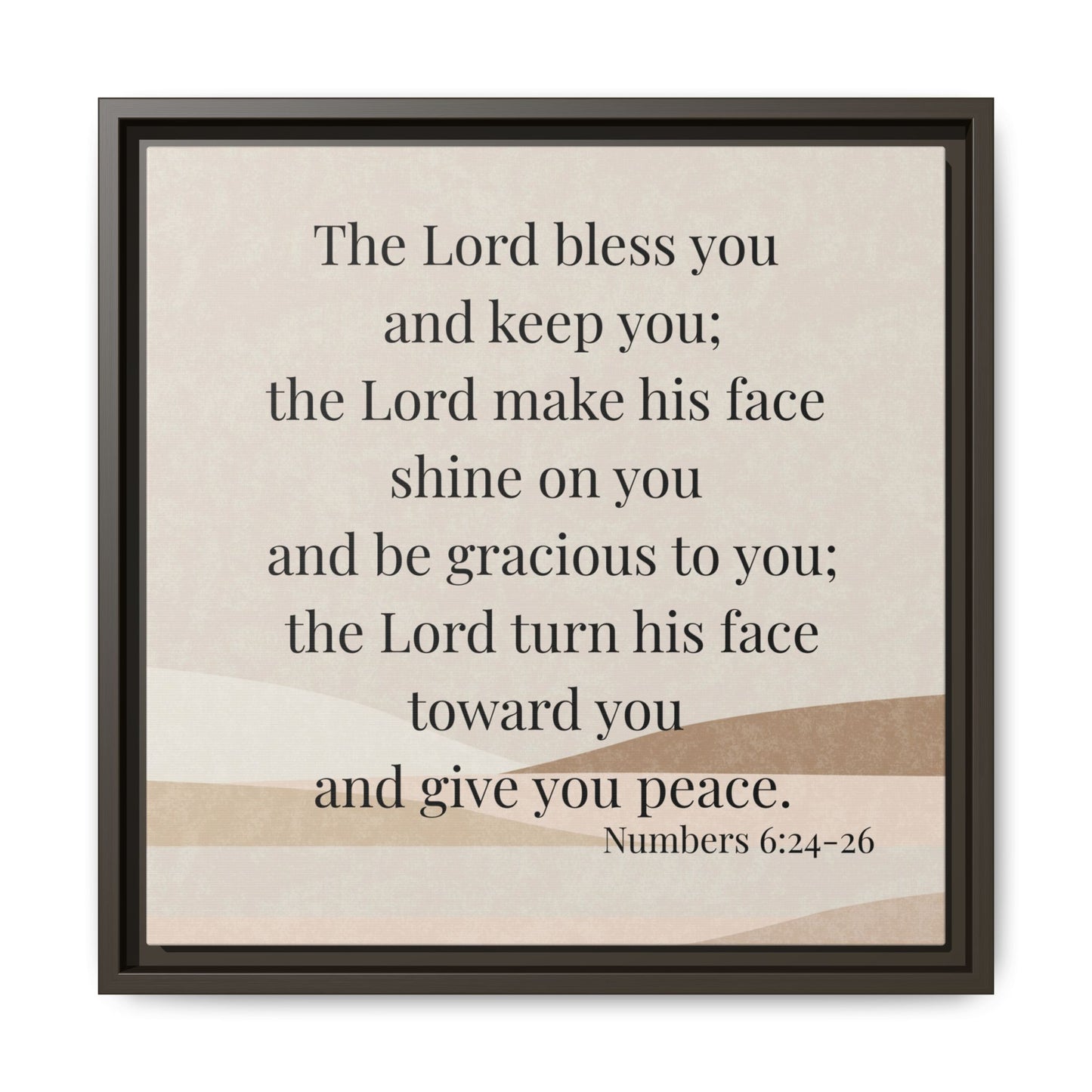 The Lord Bless You Framed Wall Art for Inspiration, Christian Home Decor, Motivational Print, Gift Idea, Faith Inspired Decor