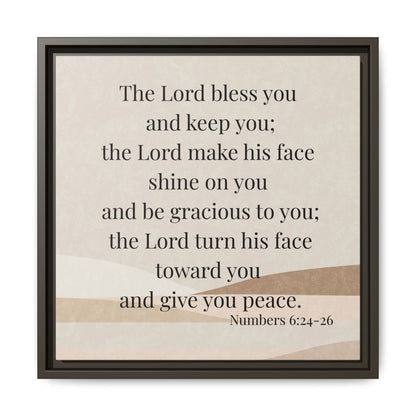 The Lord Bless You Framed Wall Art for Inspiration, Christian Home Decor, Motivational Print, Gift Idea, Faith Inspired Decor