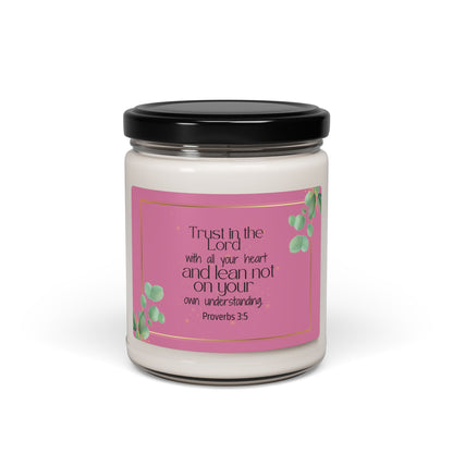 Trust in The Lord Christian Candle