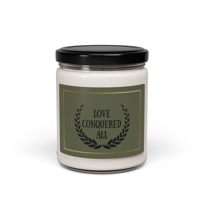 Love Conquered All Christian Candle