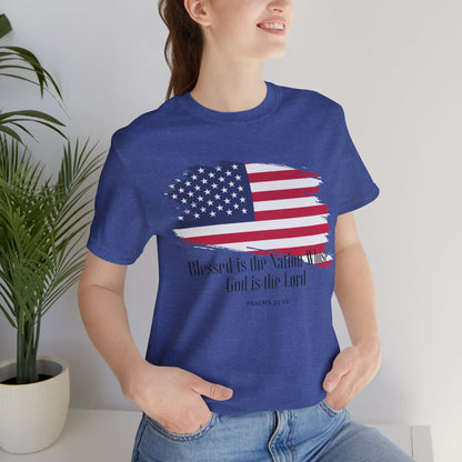 Christian shirts with American flag with Comfortable USA Flag TShirt Ideal Christian Gift Idea for Women.