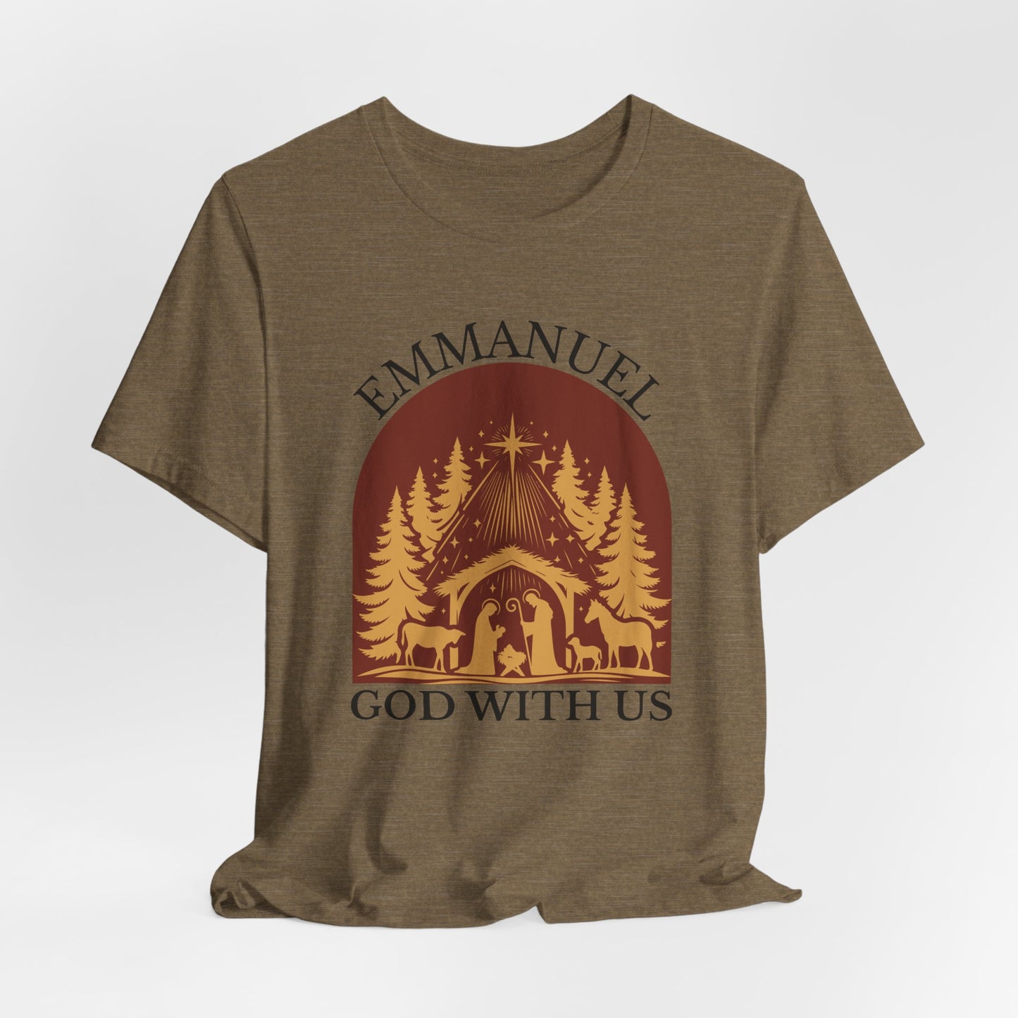 Emmanuel God with Us Christmas T-Shirt