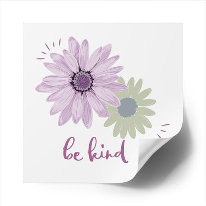 Be Kind Sticker with Bible Verse Square Sticker Be Kind Christian Sticker