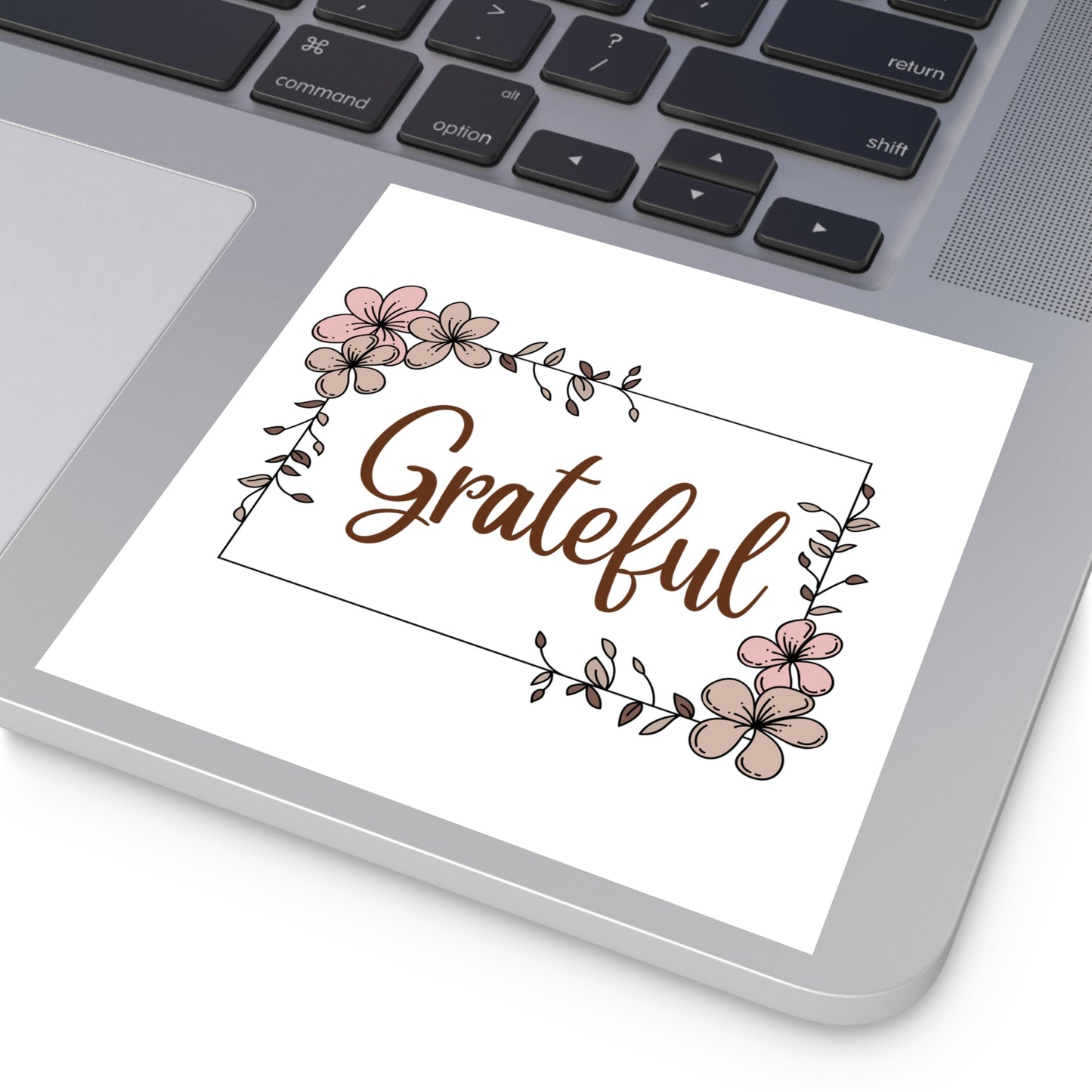 Grateful Square Sticker Christian Waterproof Sticker