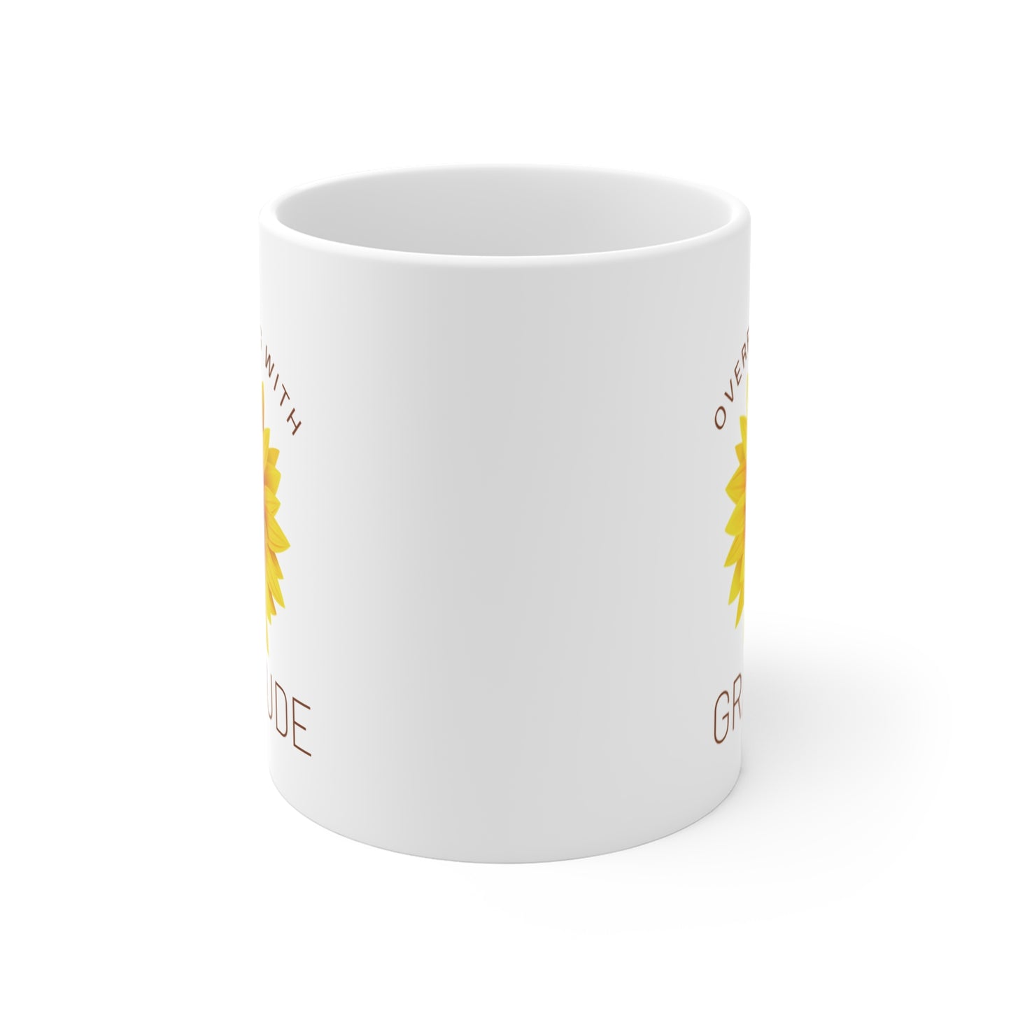 Overflowing With Gratitude Christian Coffee Mug
