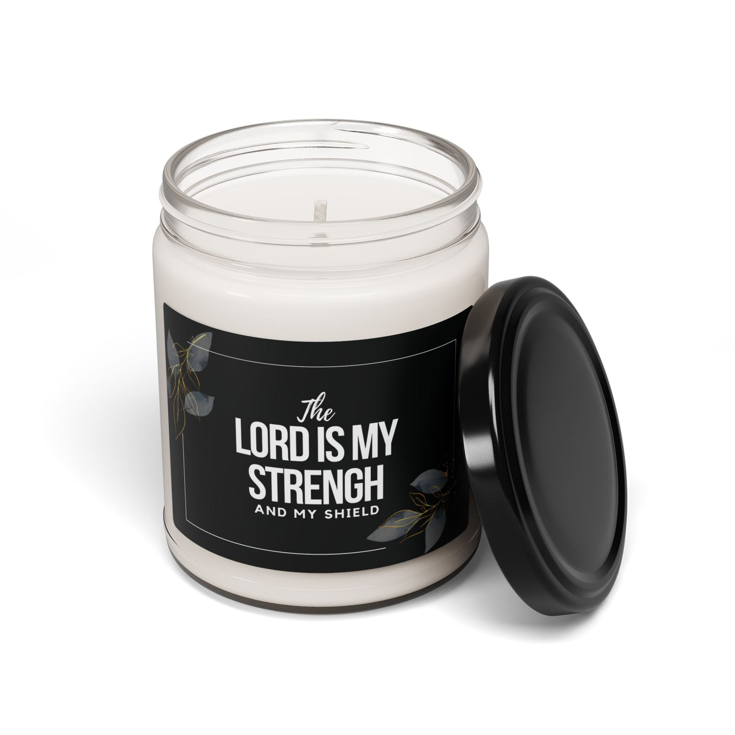 The Lord Is My Strength Christian Candle