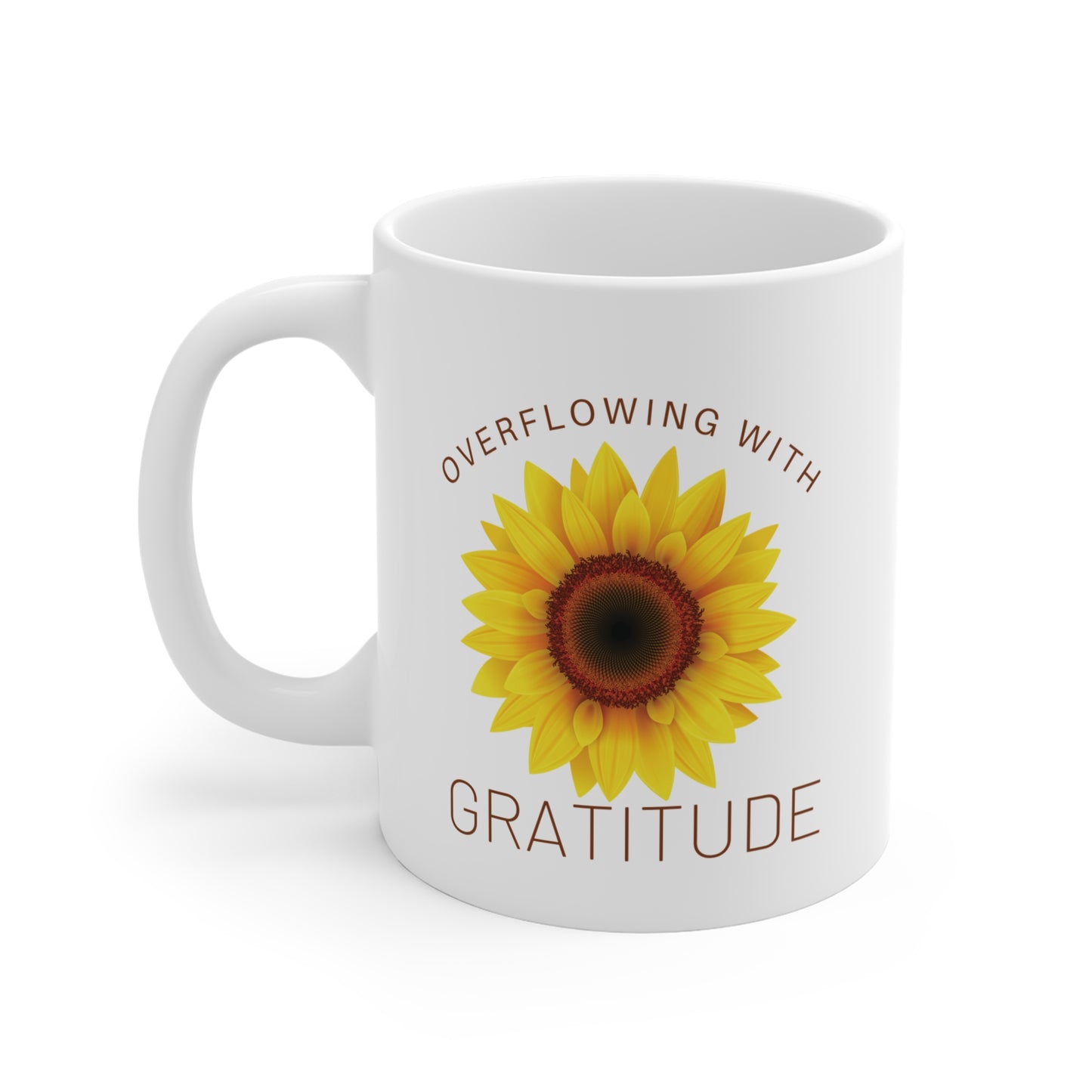 Overflowing With Gratitude Christian Coffee Mug