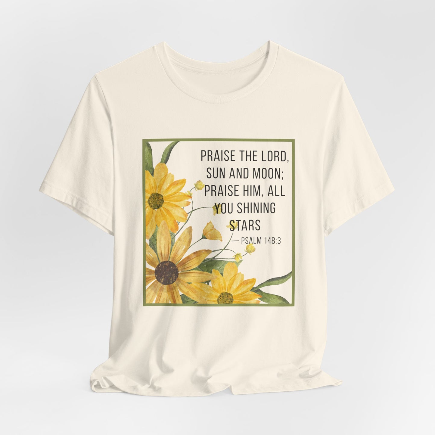 Praise the Lord Sun & Moon Tee | Faith-Inspired Christian Apparel Psalm 143:3