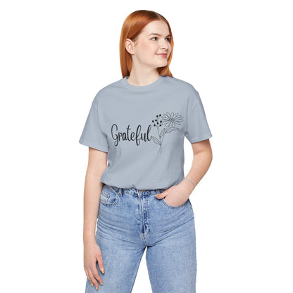 Grateful Inspirational Christian T-Shirt with Religious Graphics Ideal Religious Gift Ideas for Women