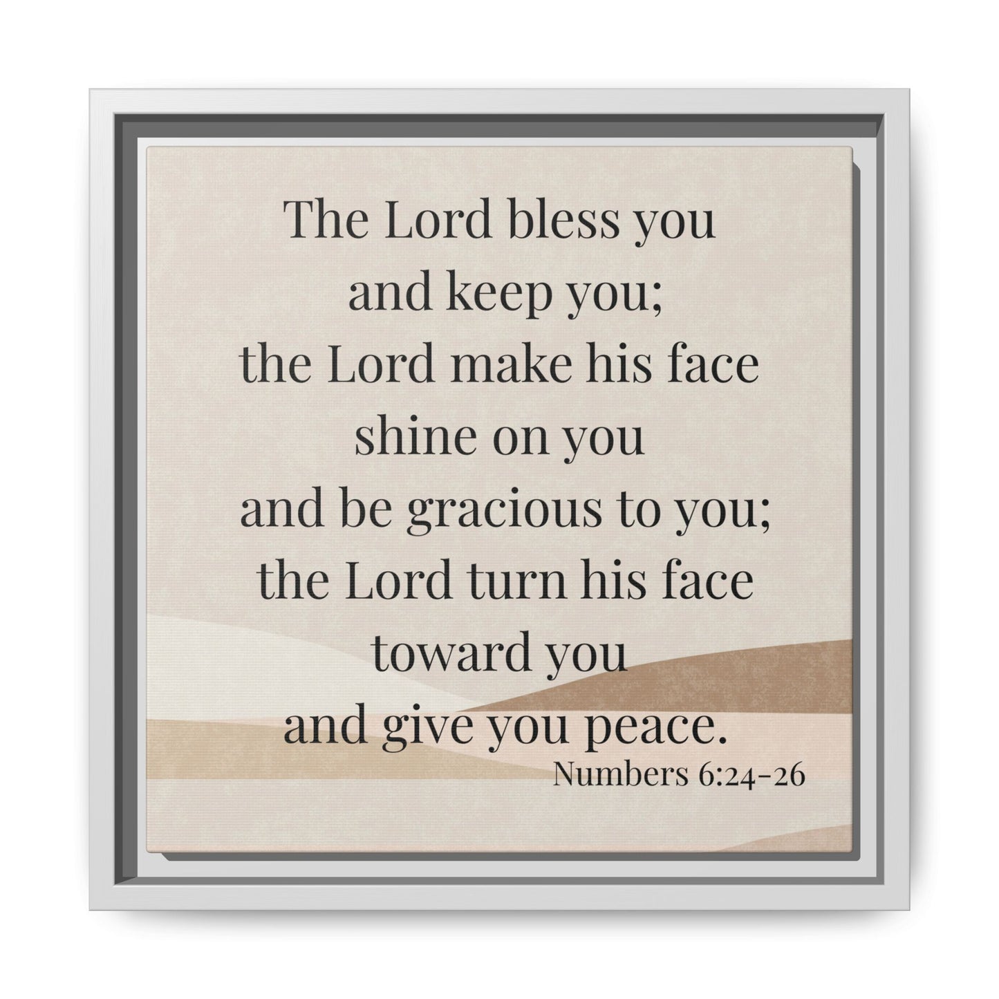 The Lord Bless You Framed Wall Art for Inspiration, Christian Home Decor, Motivational Print, Gift Idea, Faith Inspired Decor