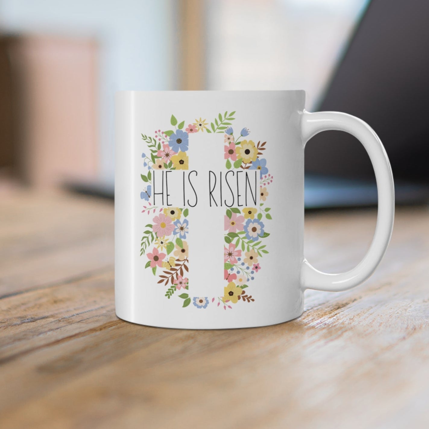 He Is Risen Christian Coffee Mug
