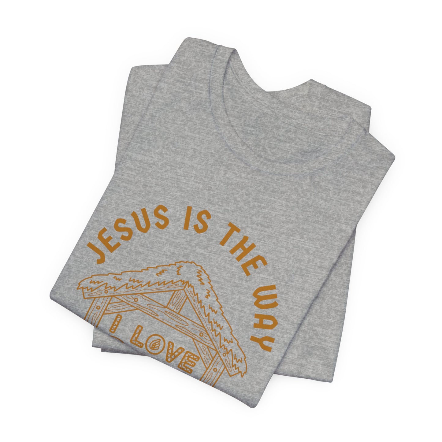 Jesus is the Way Inspirational Christian T-Shirt with Religious Graphics Ideal Religious Gift Ideas for men and Women.