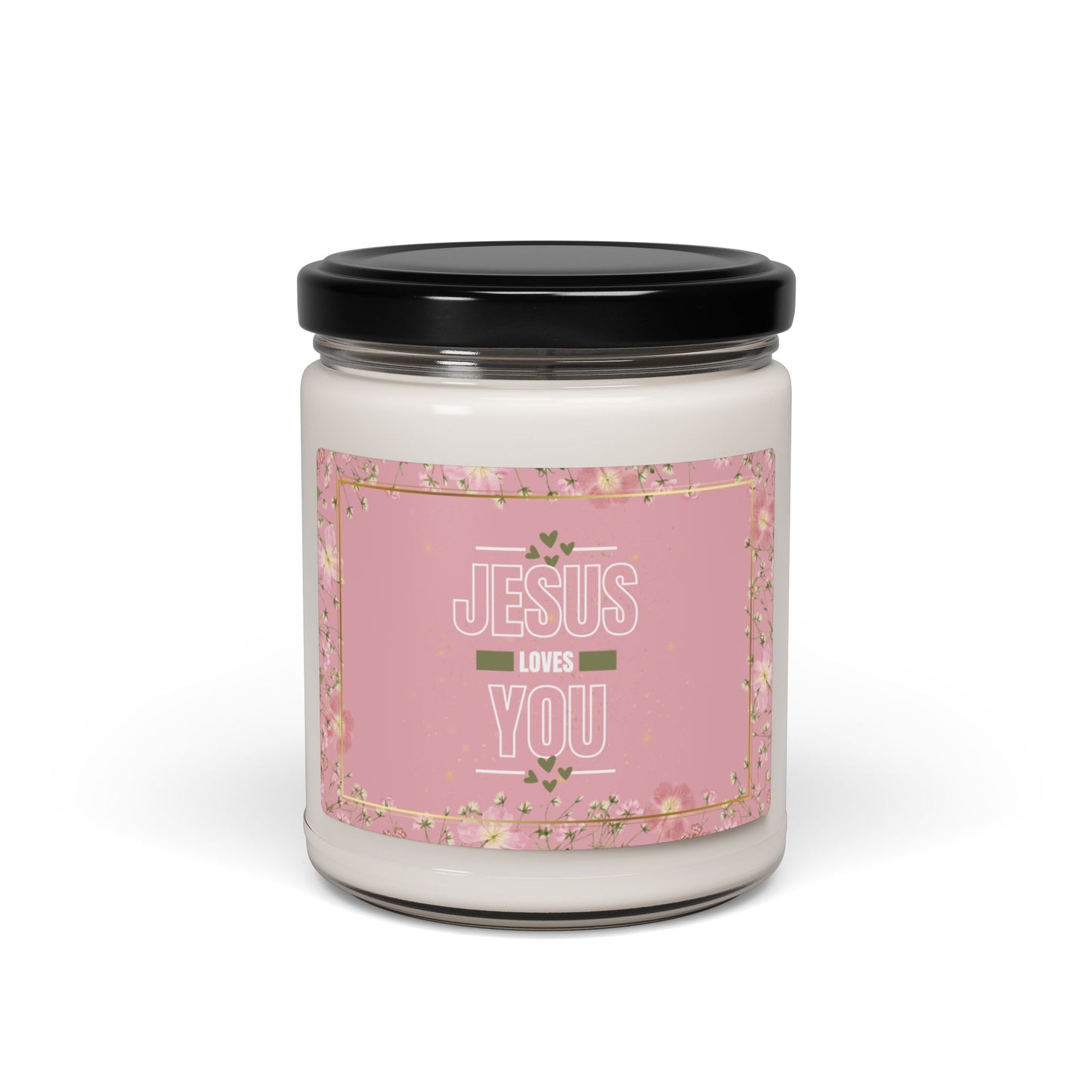 Jesus Loves You Christian Candle