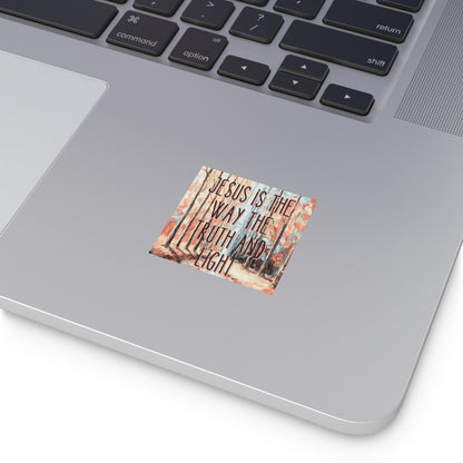 Christian Bible sticker, Jesus is the Way the Way the Truth and The Life, Notebook Stickers, Christian Vinyl Sticker, Christian Decal for Water Bottle,