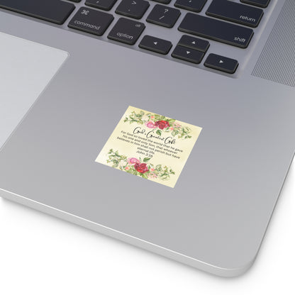 Christian Sticker, God's Greatest Gift, Bible Verse Christian Easter Sticker