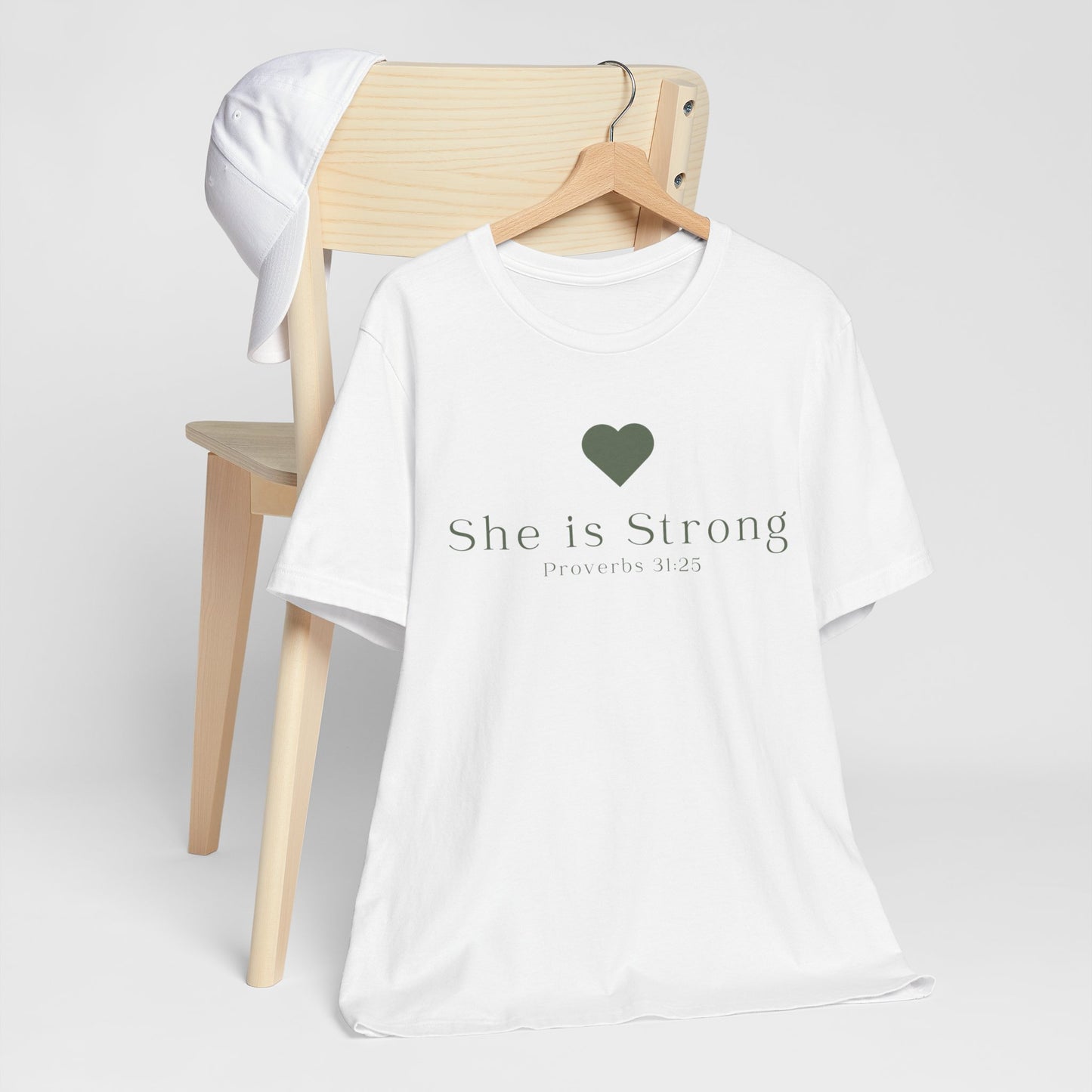 Christian Mom She is Strong Faith Inspired Christian T-Shirt Ideal Religious Gift Ideas for Women