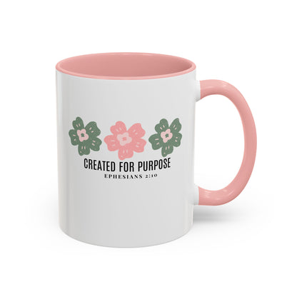 Created for Purpose Mug with Bible Verse Christian coffee mugs