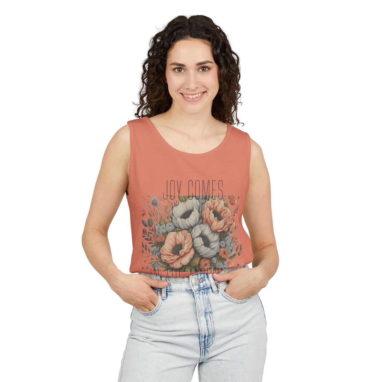 Joy Comes in The Morning Christian Tank Top