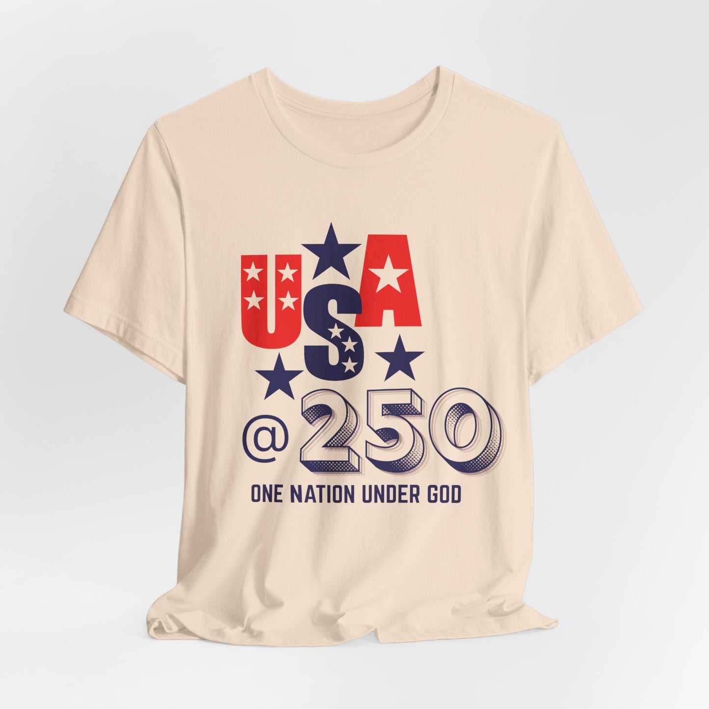 One Nation Under God USA at 250 Christian Tshirt