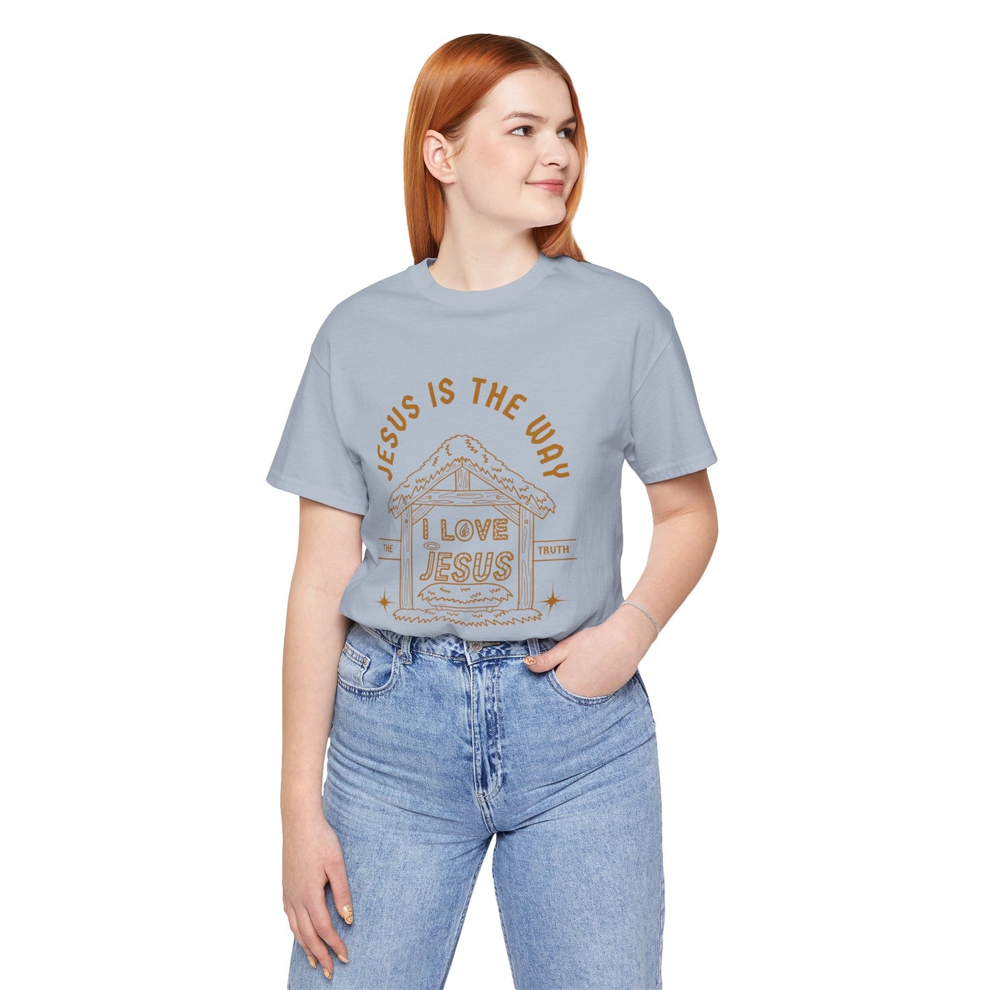 Jesus is the Way Inspirational Christian T-Shirt with Religious Graphics Ideal Religious Gift Ideas for men and Women.