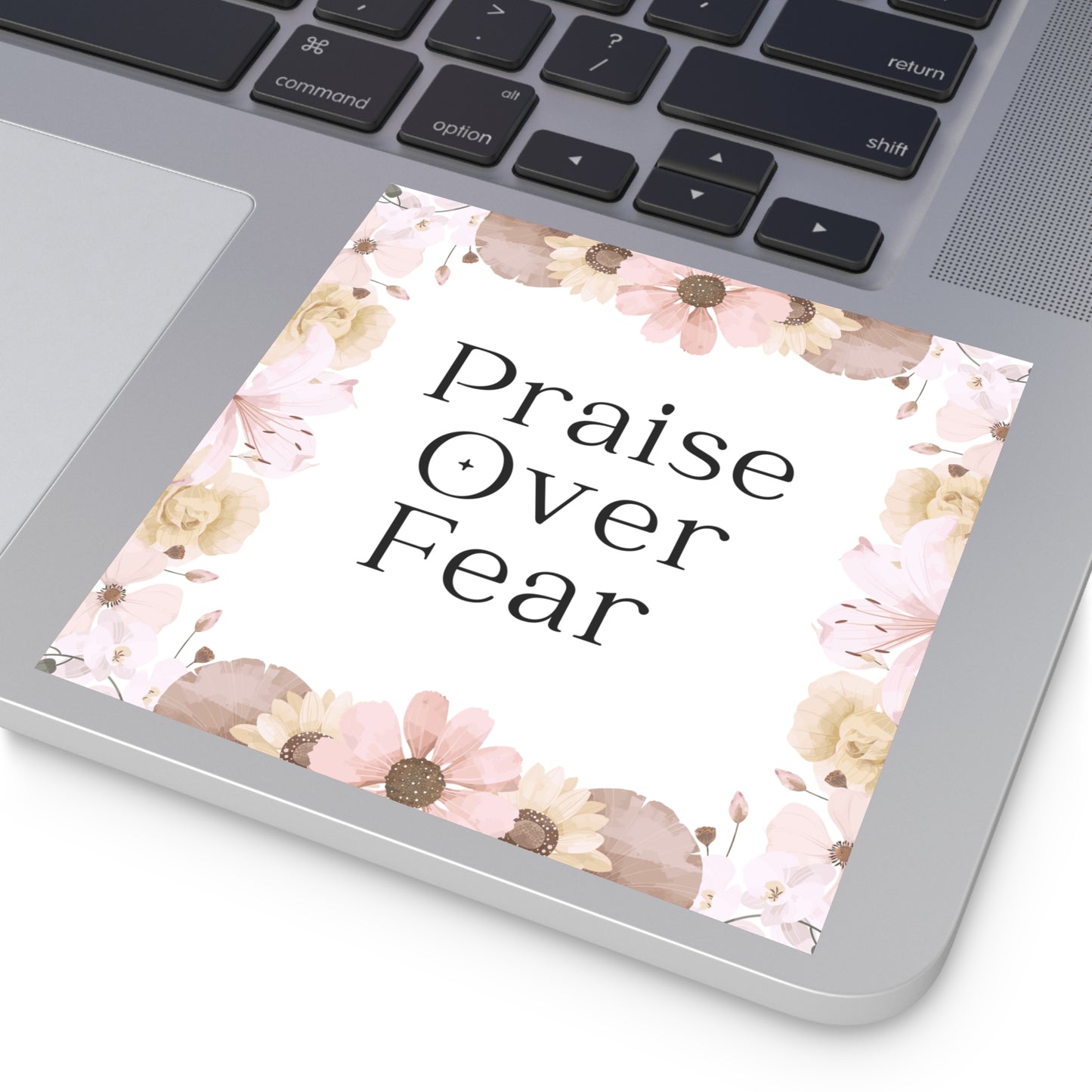 Christian Stickers, Praise Over Fear, Notebook Stickers, Christian Vinyl Sticker, Christian Decal for Water Bottle,