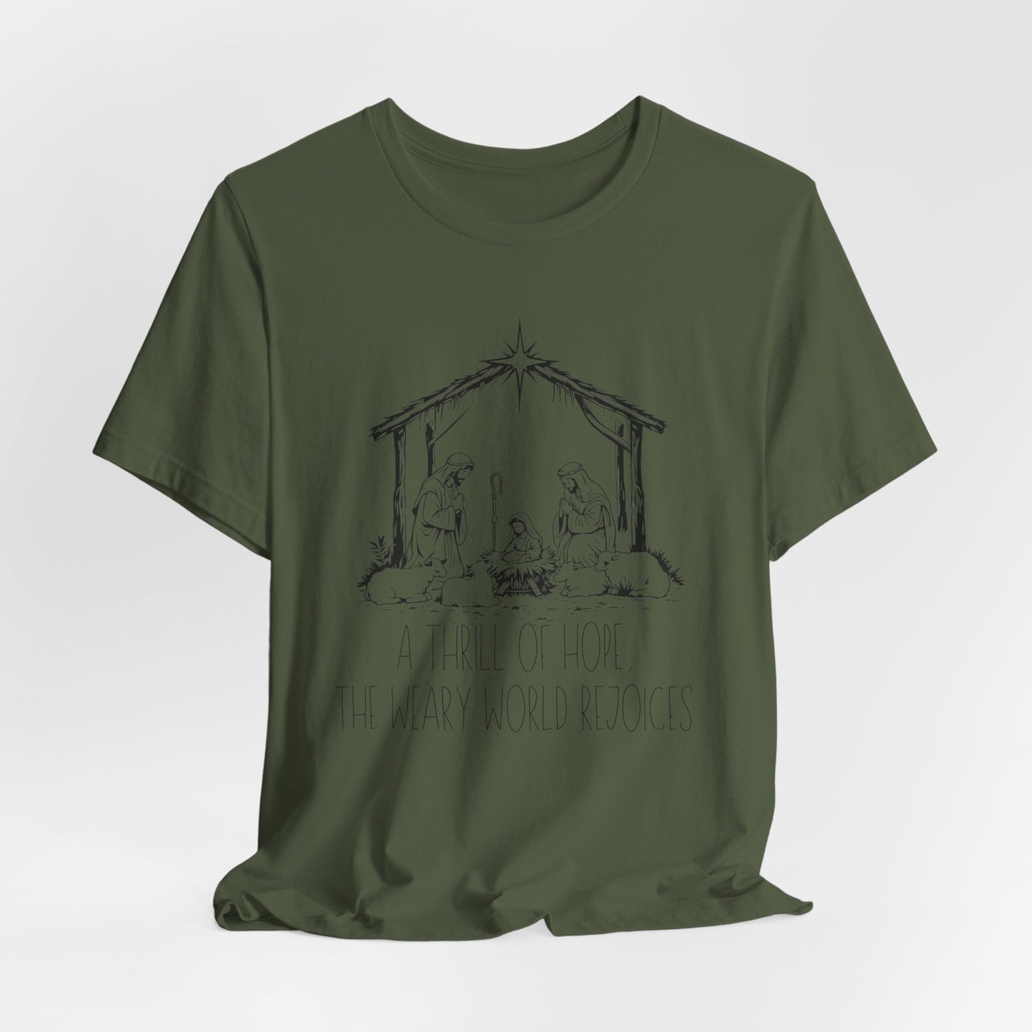 A Thrill of Hope Christian Christmas Sweatshirt