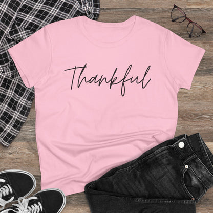 Thankful Women's Midweight Cotton Tshirt