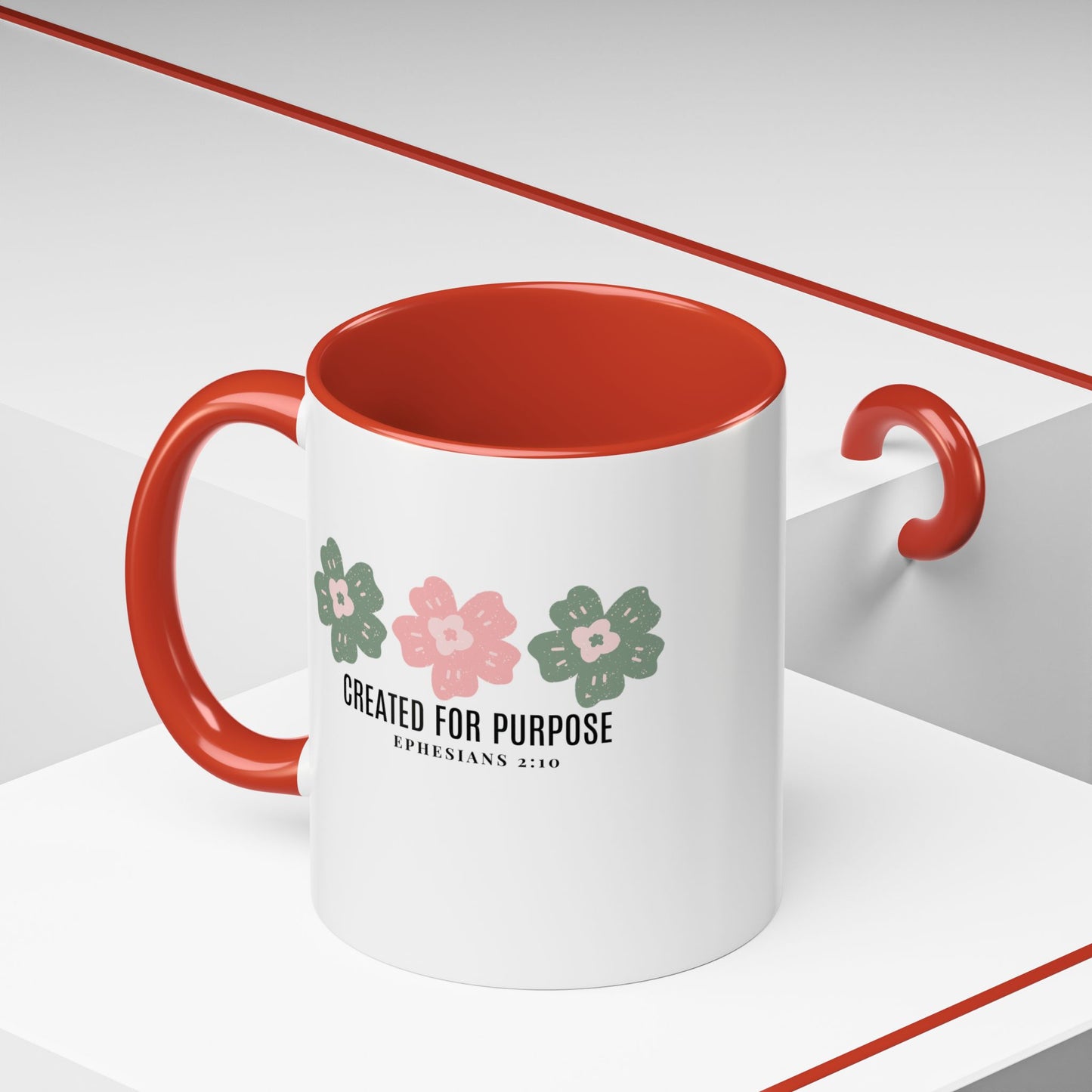 Created for Purpose Mug with Bible Verse Christian coffee mugs