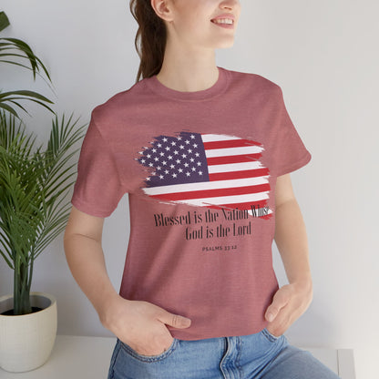 Christian shirts with American flag with Comfortable USA Flag TShirt Ideal Christian Gift Idea for Women.