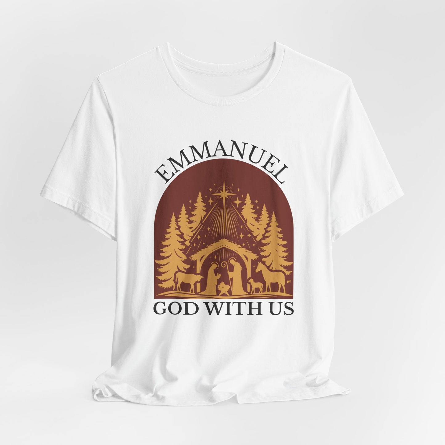Emmanuel God with Us Christmas T-Shirt