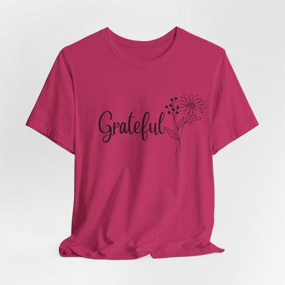 Grateful Inspirational Christian T-Shirt with Religious Graphics Ideal Religious Gift Ideas for Women