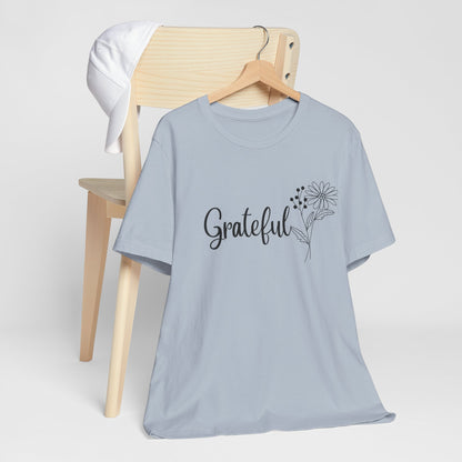 Grateful Inspirational Christian T-Shirt with Religious Graphics Ideal Religious Gift Ideas for Women