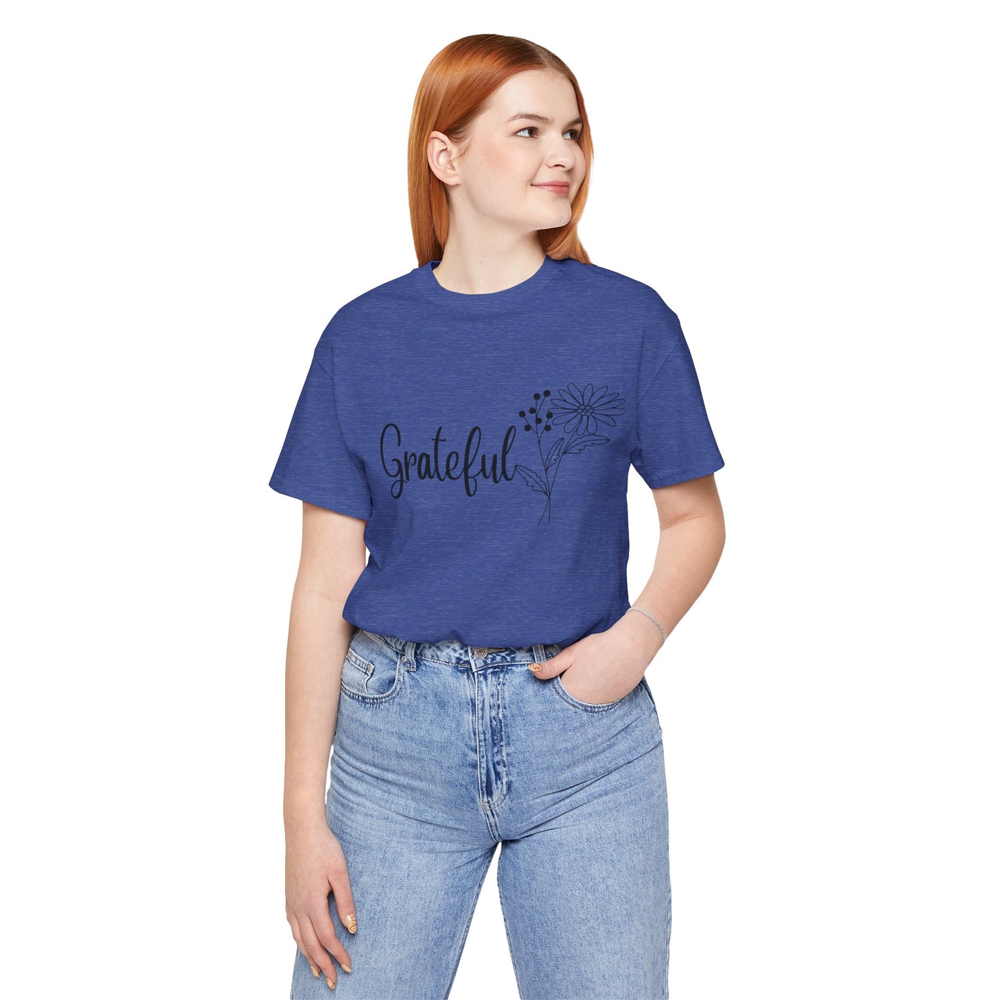 Grateful Inspirational Christian T-Shirt with Religious Graphics Ideal Religious Gift Ideas for Women