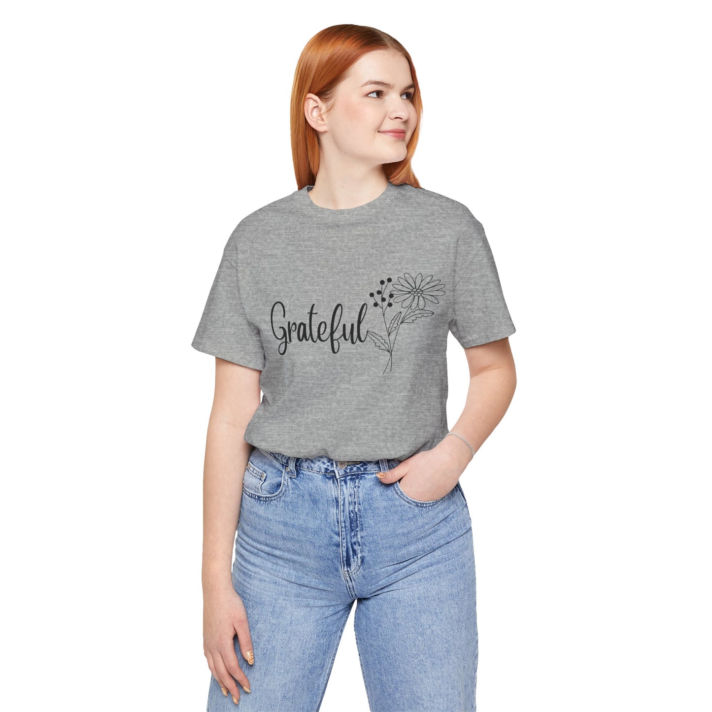 Grateful Inspirational Christian T-Shirt with Religious Graphics Ideal Religious Gift Ideas for Women