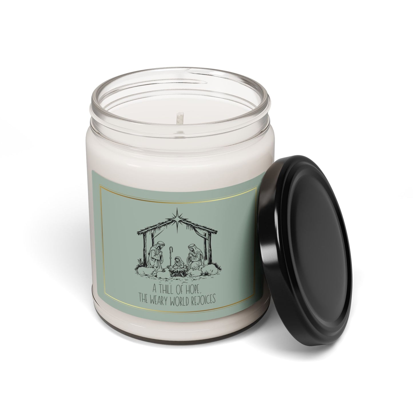 A Thrill of Hope Christmas Christian Candle